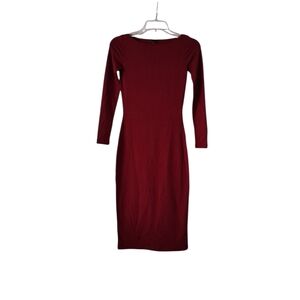 Wild Fable Burgundy Long Sleeve Dress